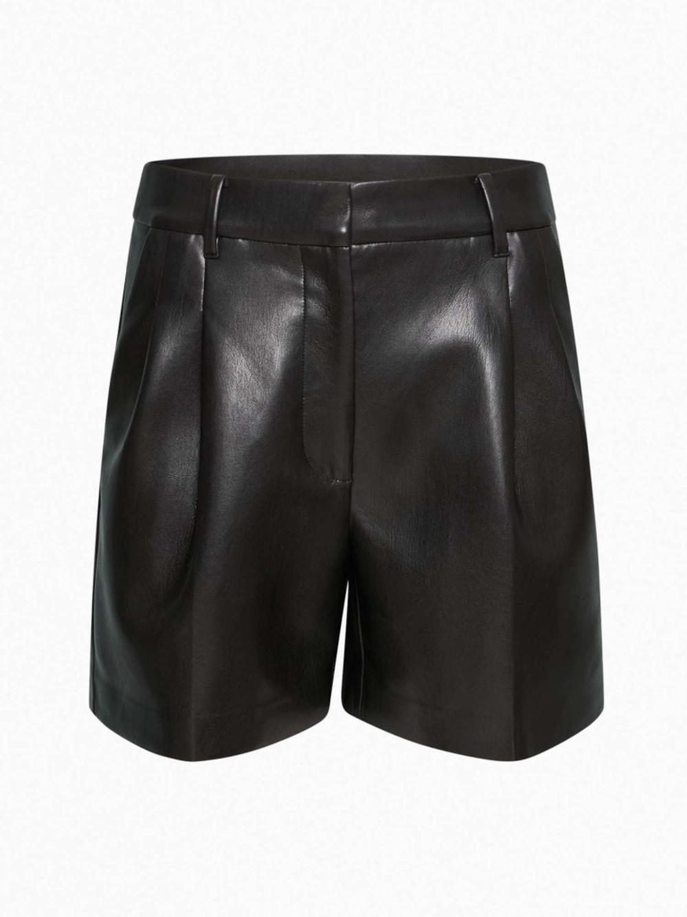 Aritzia Wilfred High Waisted Leather Effortless Short 5”
